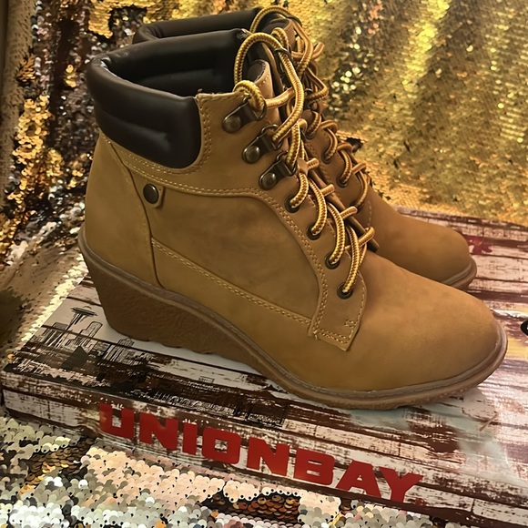 Wheat unionbay wedge boots - Picture 3 of 7
